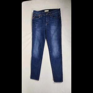 Madewell Curvy High Rise Skinny Jean Womens Size 30 Blue Wash